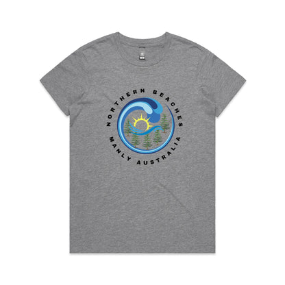 Lost Manly custom logo Manly AS Colour Women's Maple Tee - Lost Manly Shop