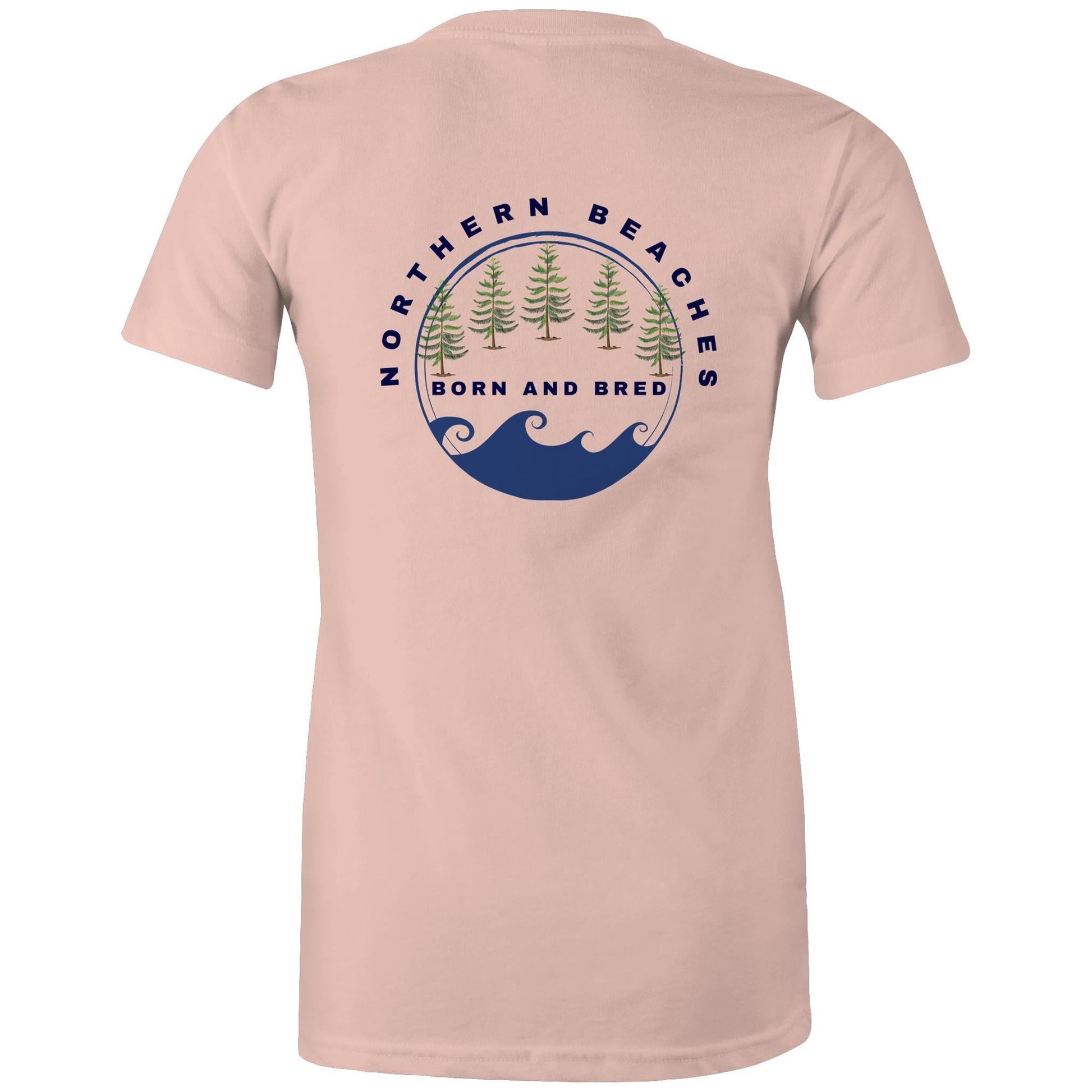 AS Colour - Women's Maple Tee Northern Beaches Born and Bred - Lost Manly Shop
