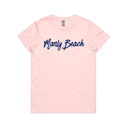 Lost Manly Custom Manly Beach Logo Edition AS Colour Women's Maple Tee - Lost Manly Shop