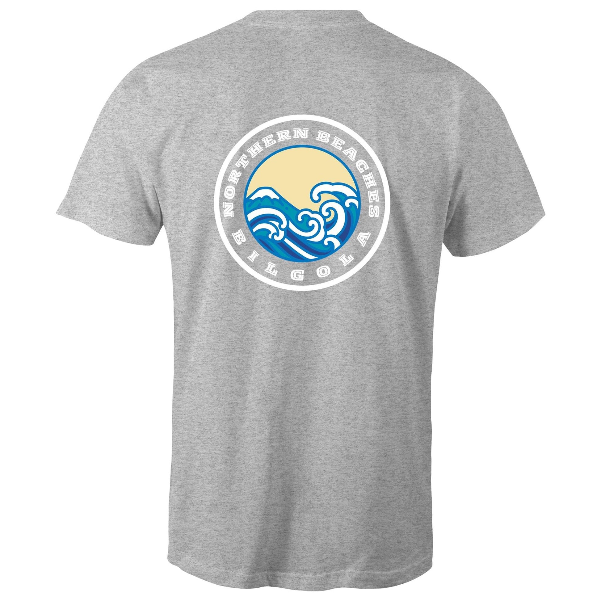 Bondi Born n Bred / Bilgola custom logos printed on AS Colour Staple - Mens T-Shirt 