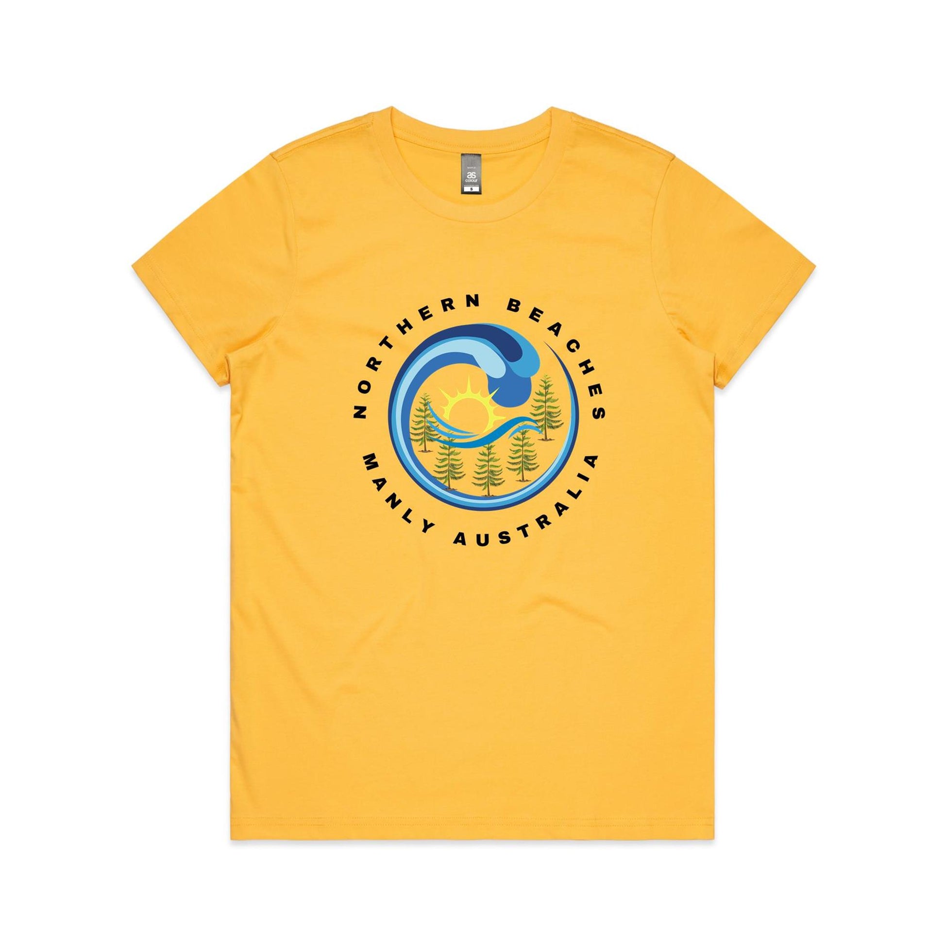 Lost Manly custom logo Manly AS Colour Women's Maple Tee - Lost Manly Shop