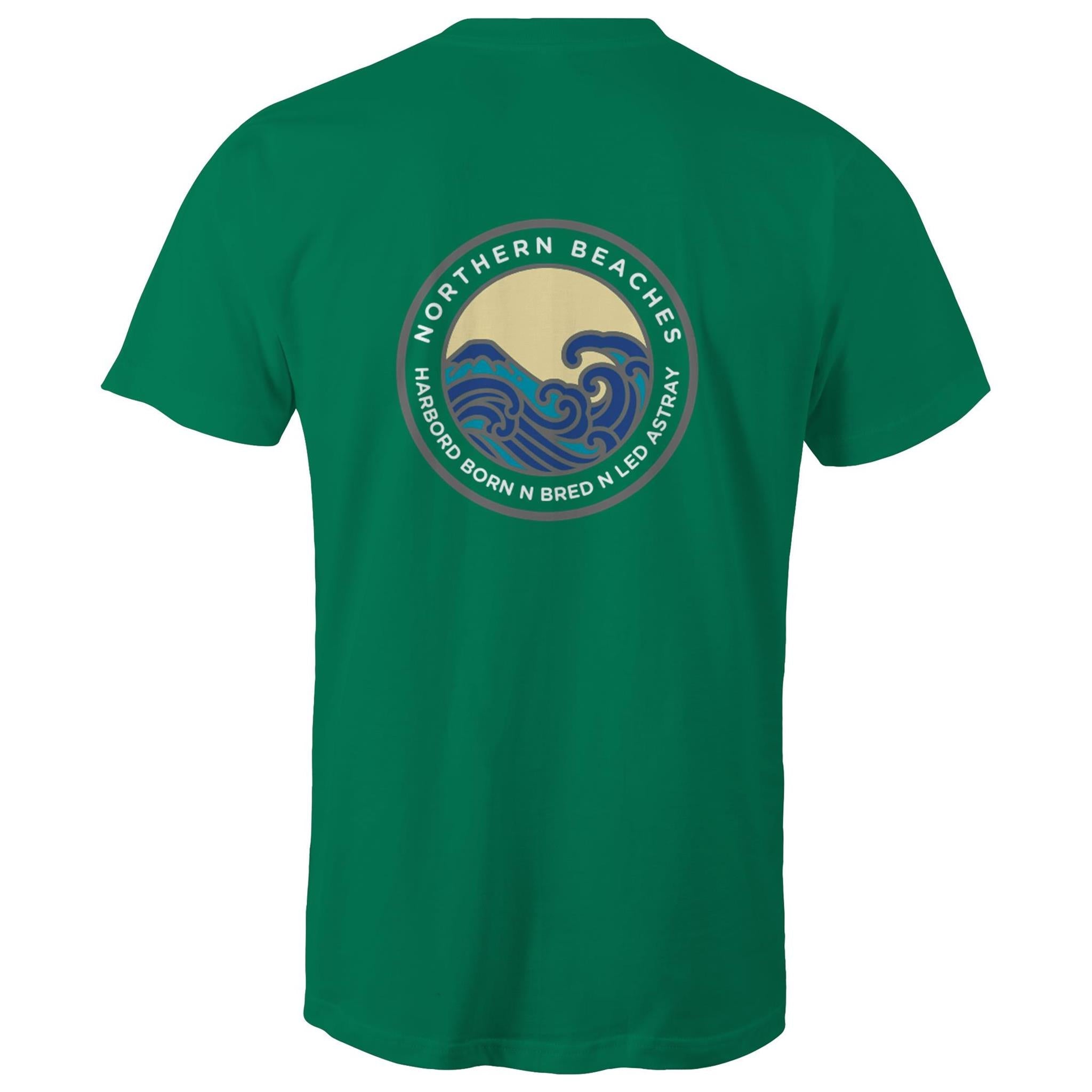 Harbord Born and Bred Northern Beaches Sydney Australia Printed Logo T-Shirt Ogo Merch