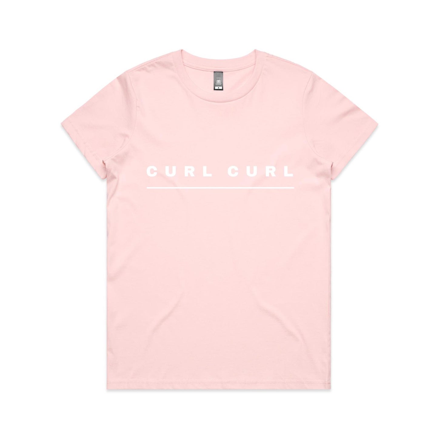 Lost Manly custom logo Curl Curl edition AS Colour Women's Maple Tee - Lost Manly Shop