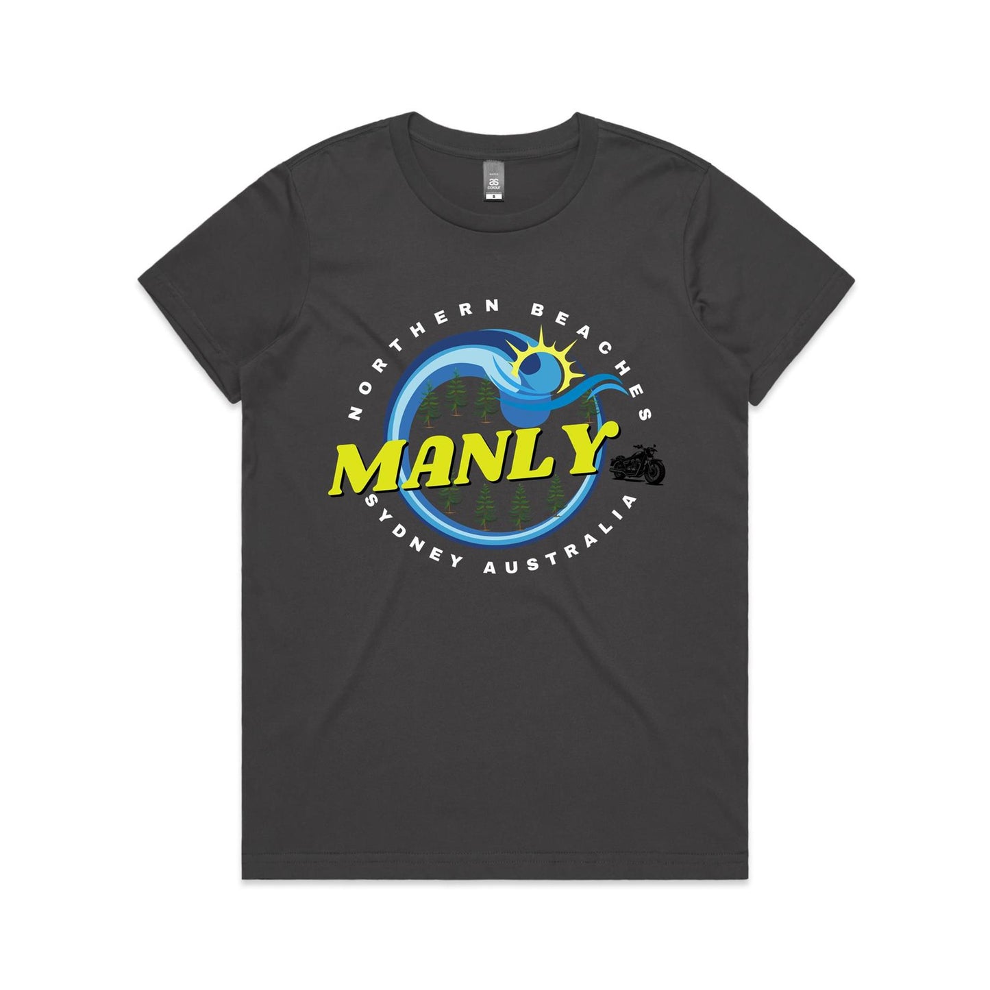Lost Manly custom logo The Manly Barry AS Colour Women's Maple Tee - Lost Manly Shop
