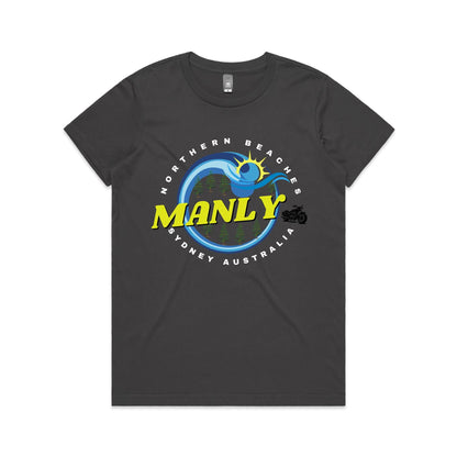 Lost Manly custom logo The Manly Barry AS Colour Women's Maple Tee - Lost Manly Shop