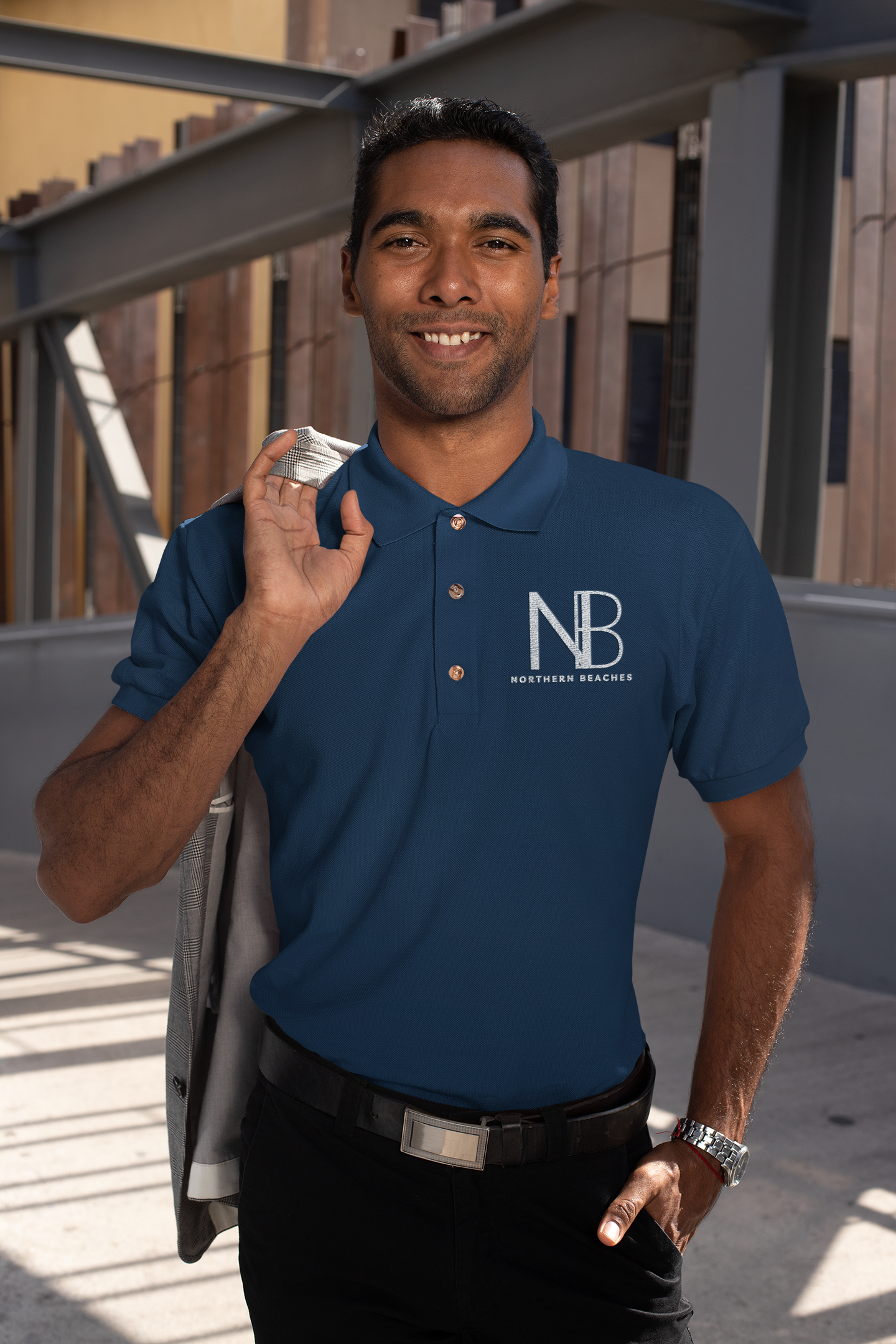 Cotton Polo Shirts Northern Beaches Logo - Lost Manly Shop