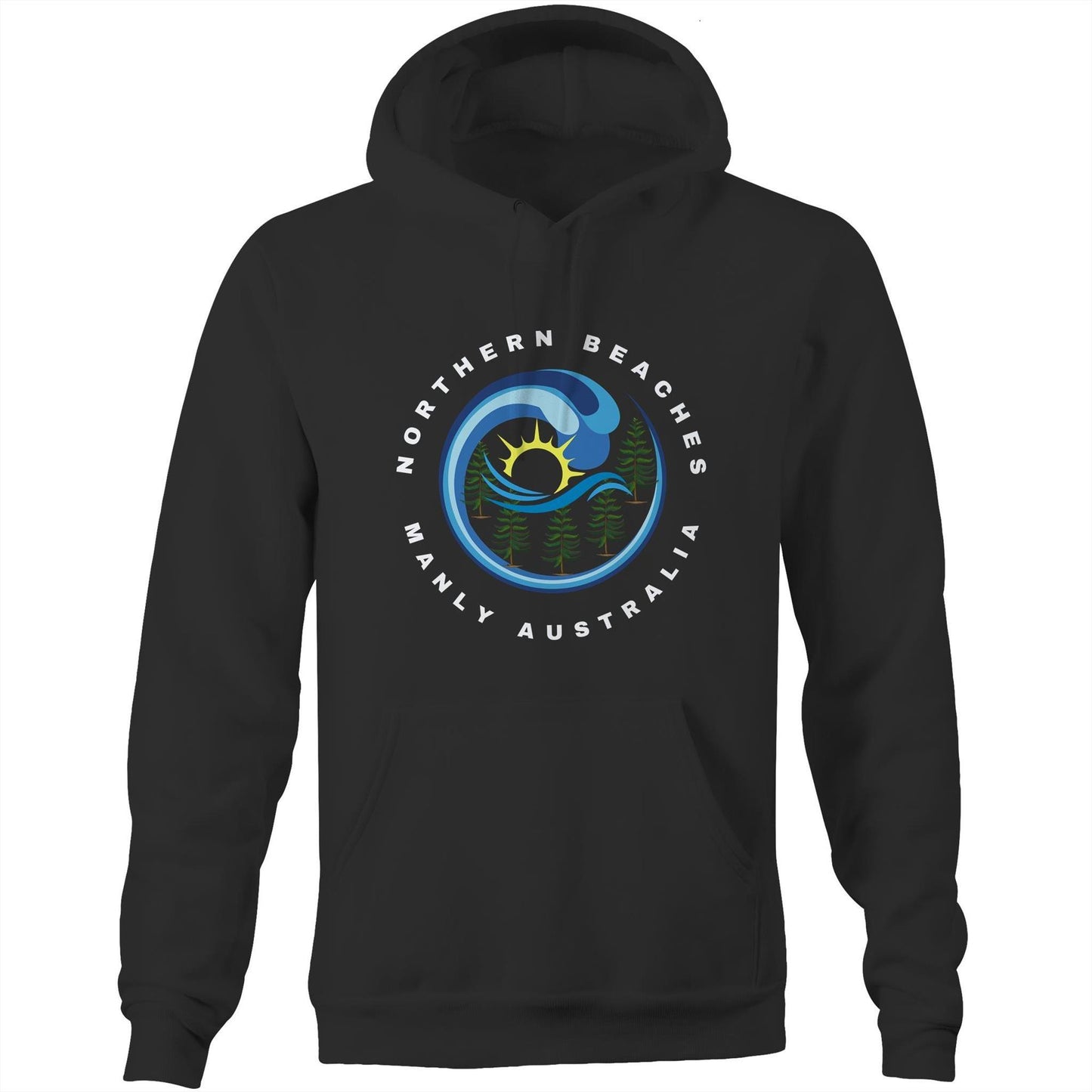 Pocket Hoodie with customised logo design - Lost Manly Shop
