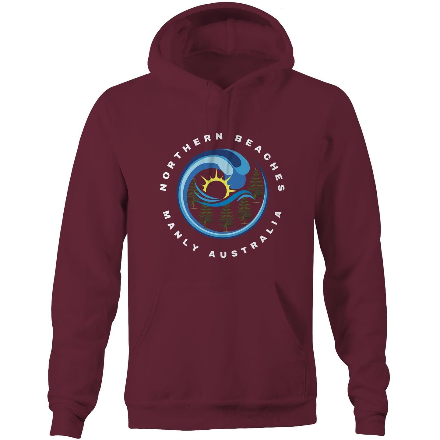 Pocket Hoodie with customised logo design - Lost Manly Shop