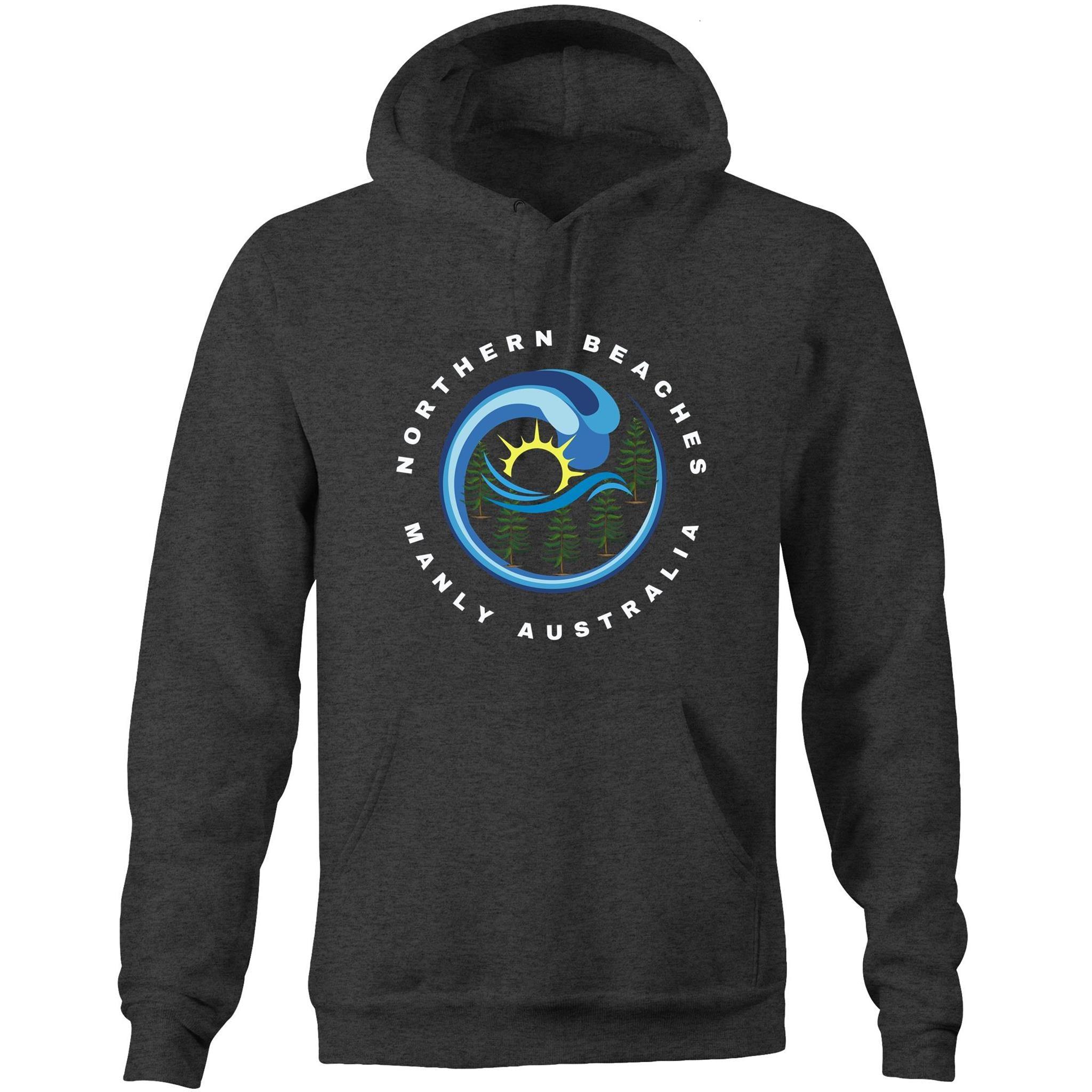 Pocket Hoodie with customised logo design - Lost Manly Shop
