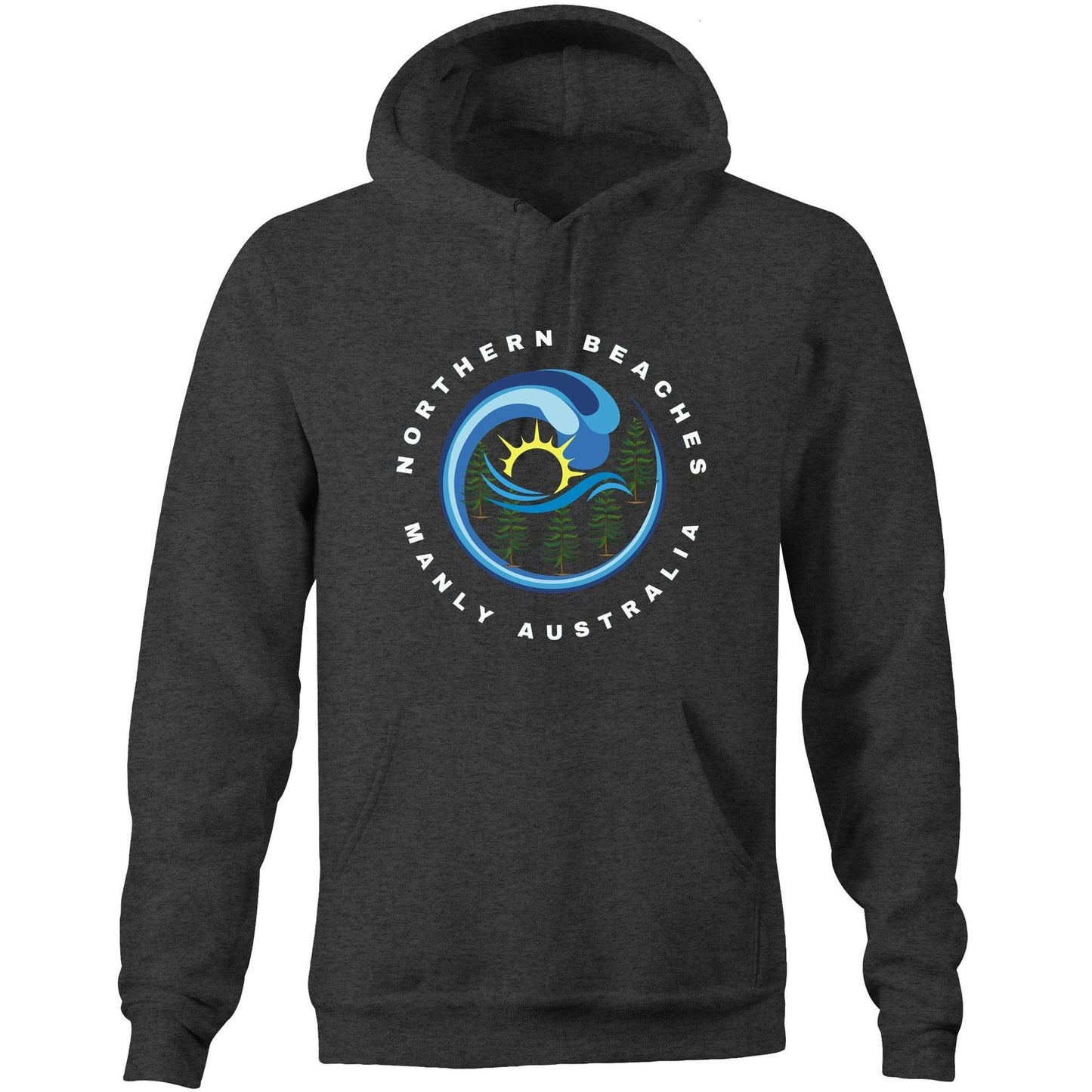 Pocket Hoodie with customised logo design - Lost Manly Shop