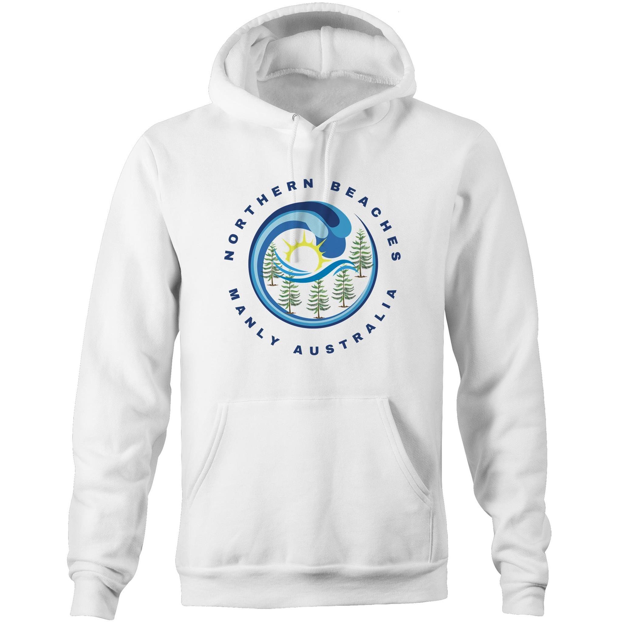 Pocket Hoodie with customised logo design - Lost Manly Shop