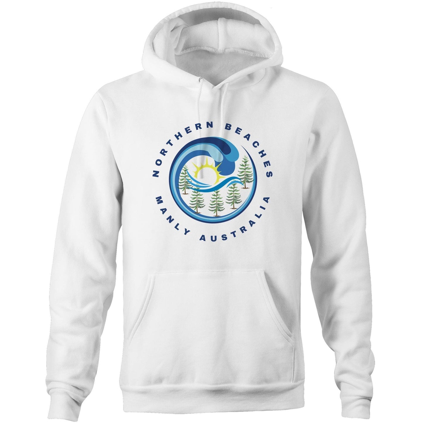 Pocket Hoodie with customised logo design - Lost Manly Shop