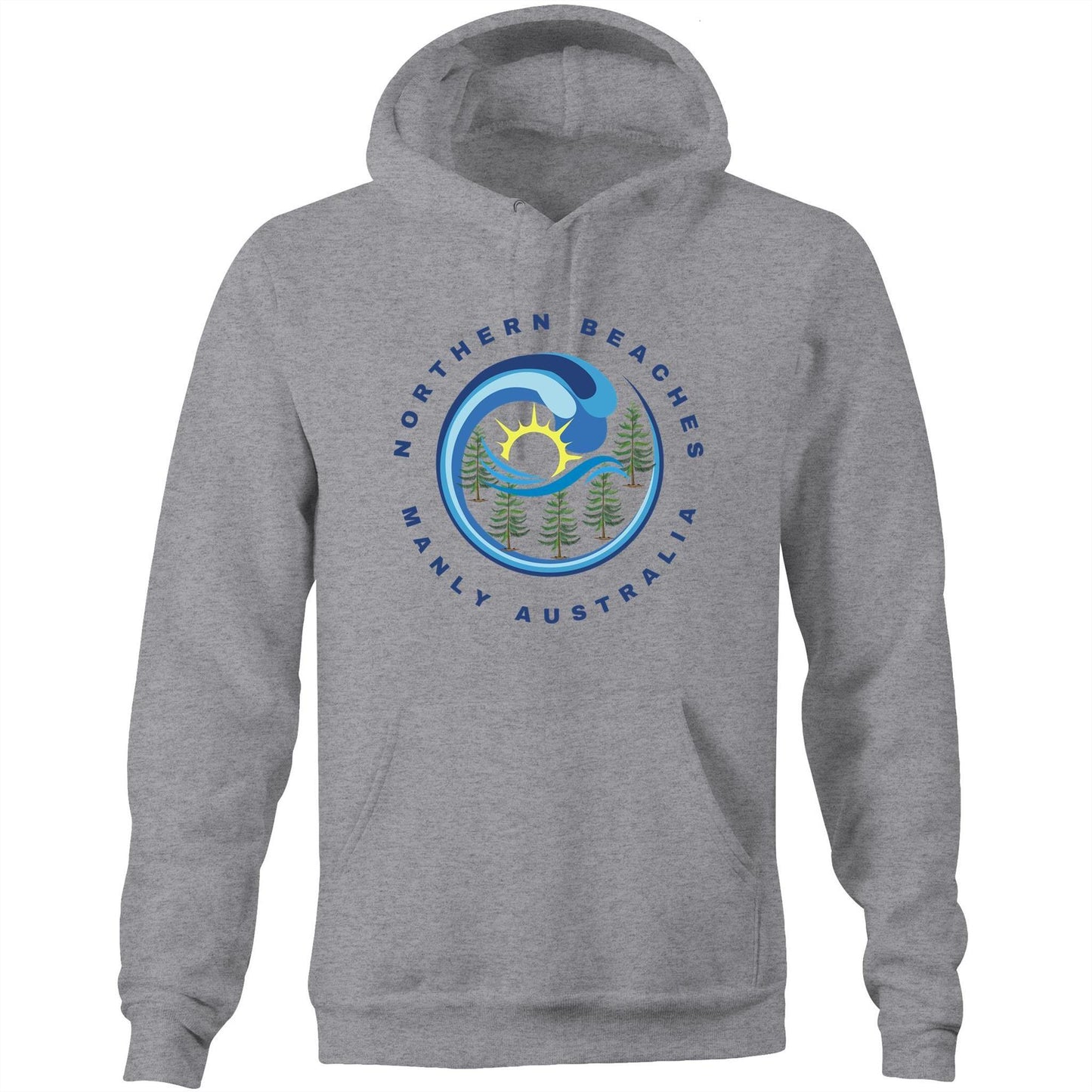 Pocket Hoodie with customised logo design - Lost Manly Shop
