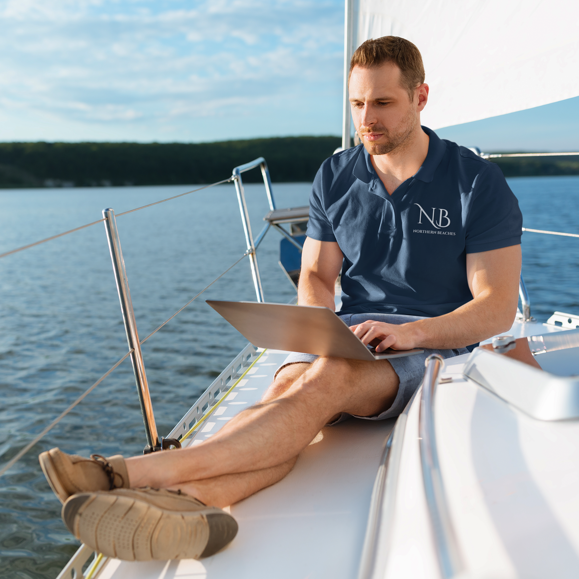 Cotton Polo Shirts Northern Beaches Logo - Lost Manly Shop