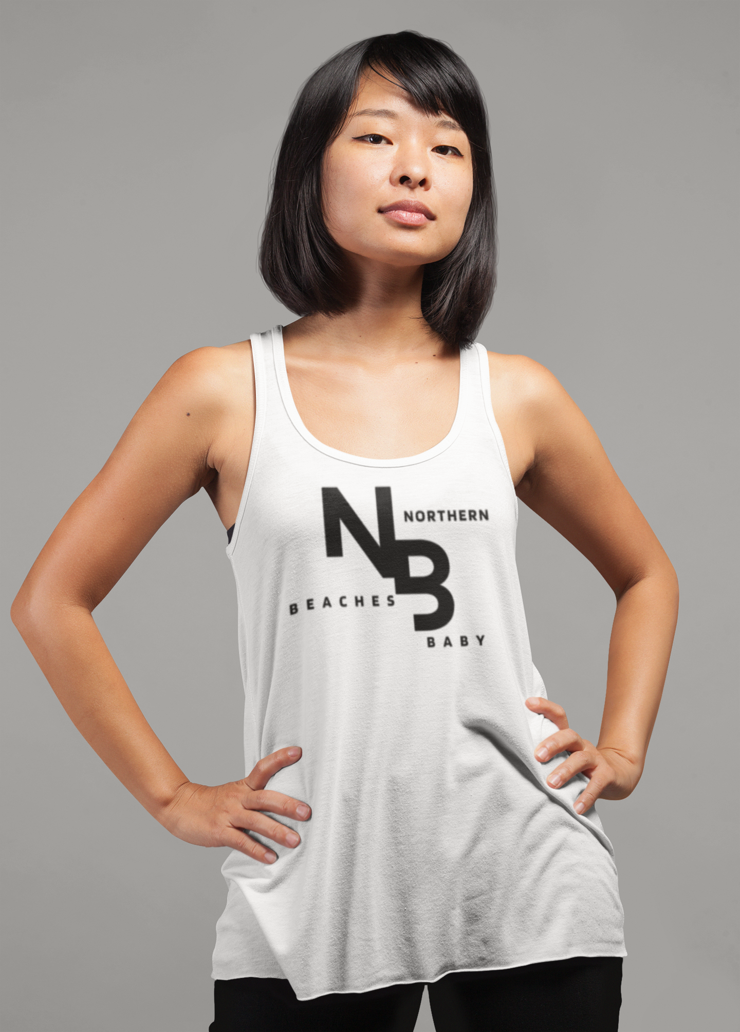 Cotton Singlet Northern Beaches custom logo - Lost Manly Shop