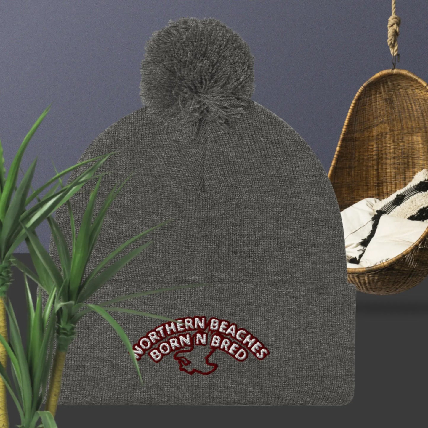 Pom-Pom Beanie with logo 