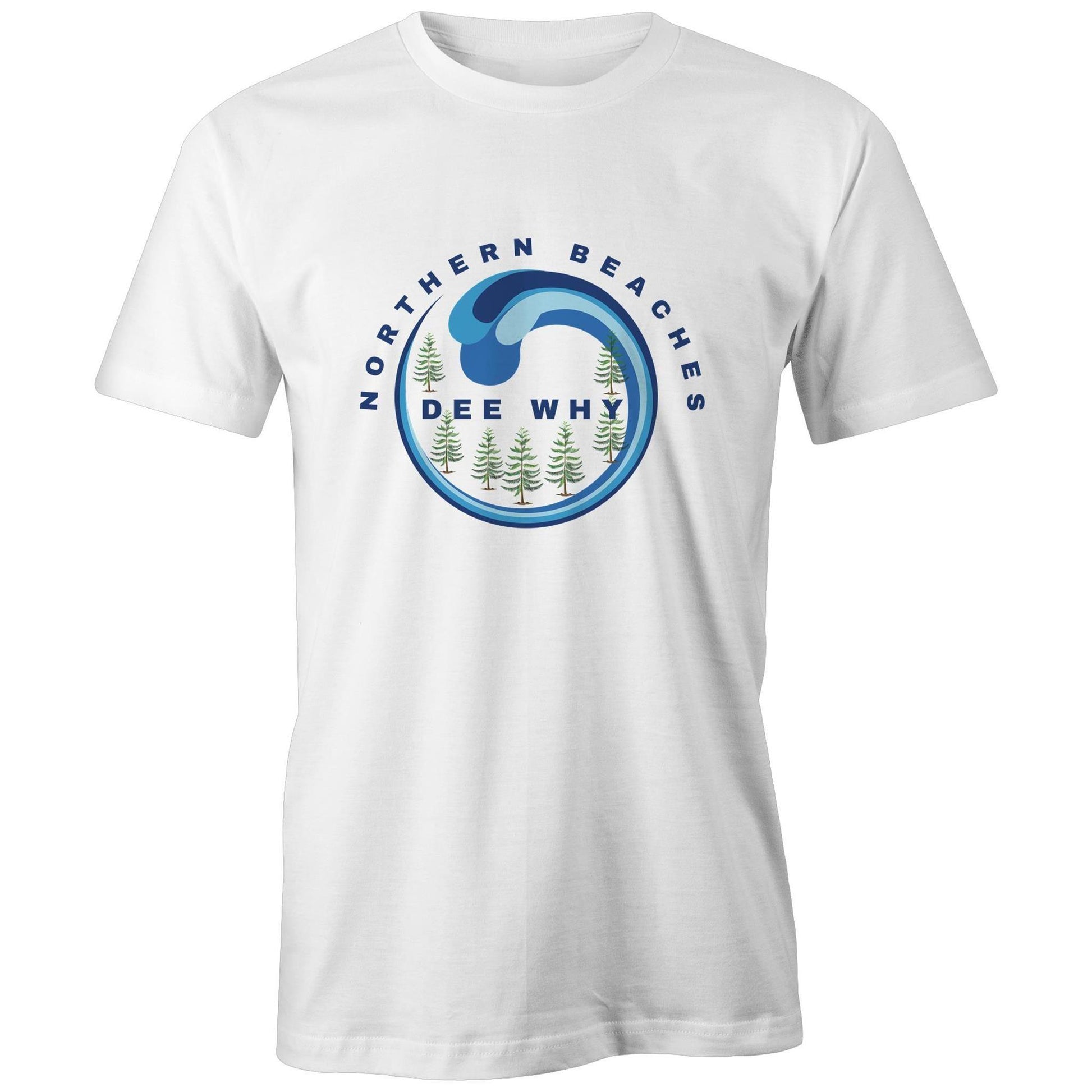 Classic cotton Tee Northern Beaches logo design - Lost Manly Shop