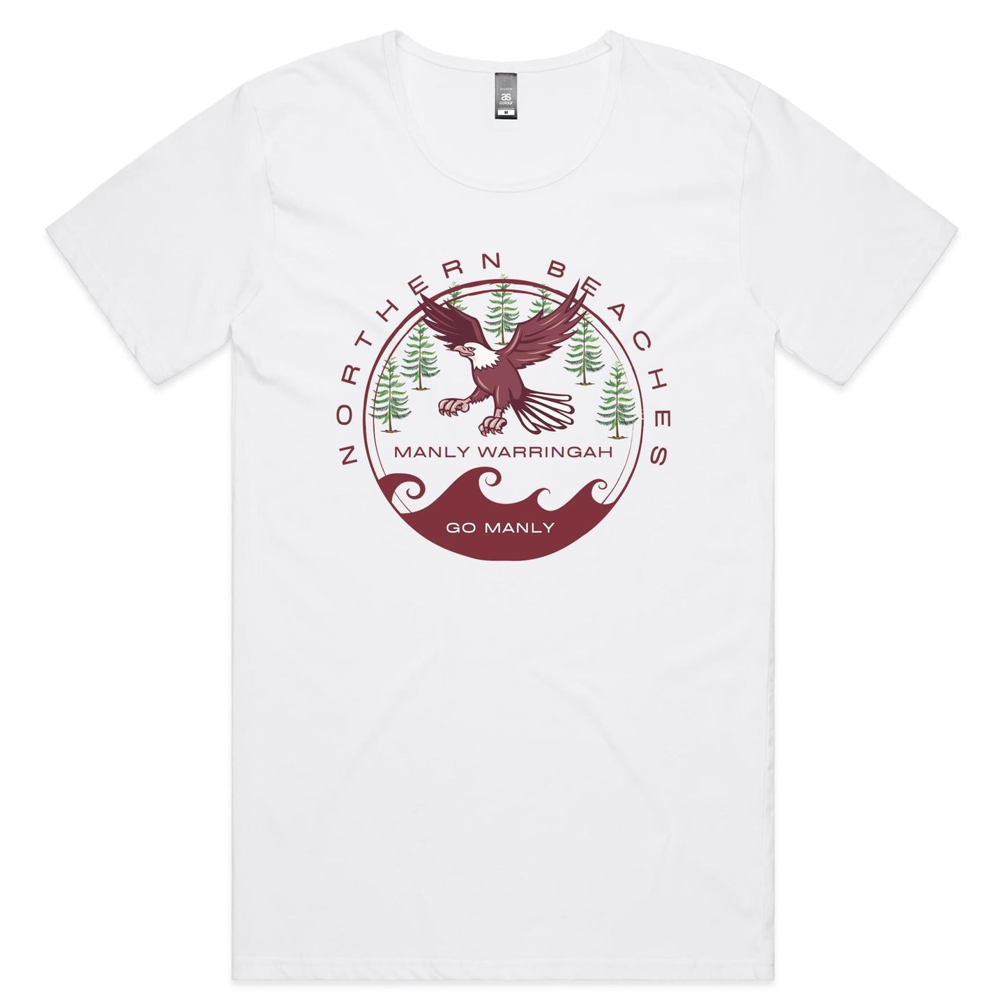 Classic Cotton Tee Northern Beaches logo design - Lost Manly Shop