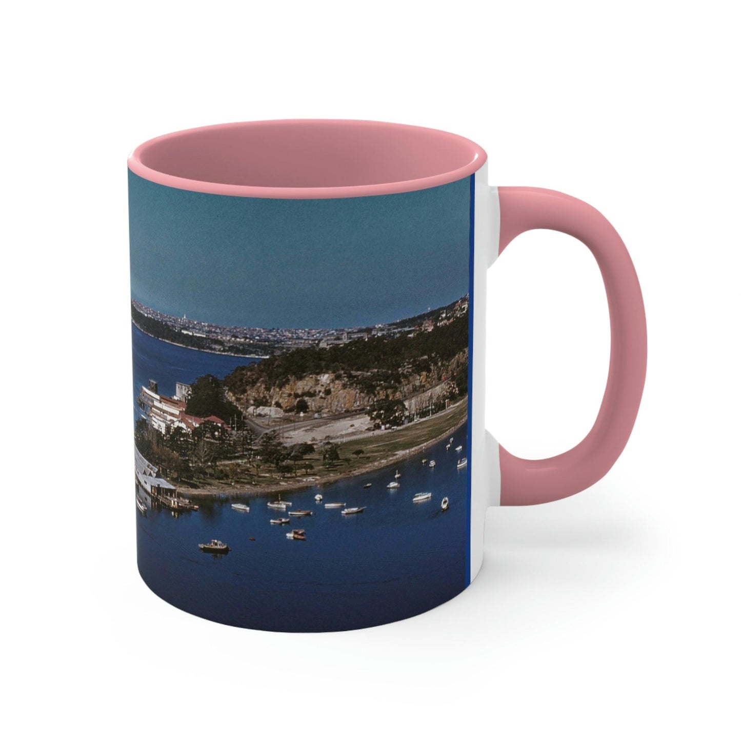 Colourful Accent Mug The Spit Bridge Panorama 1958 - Lost Manly Shop