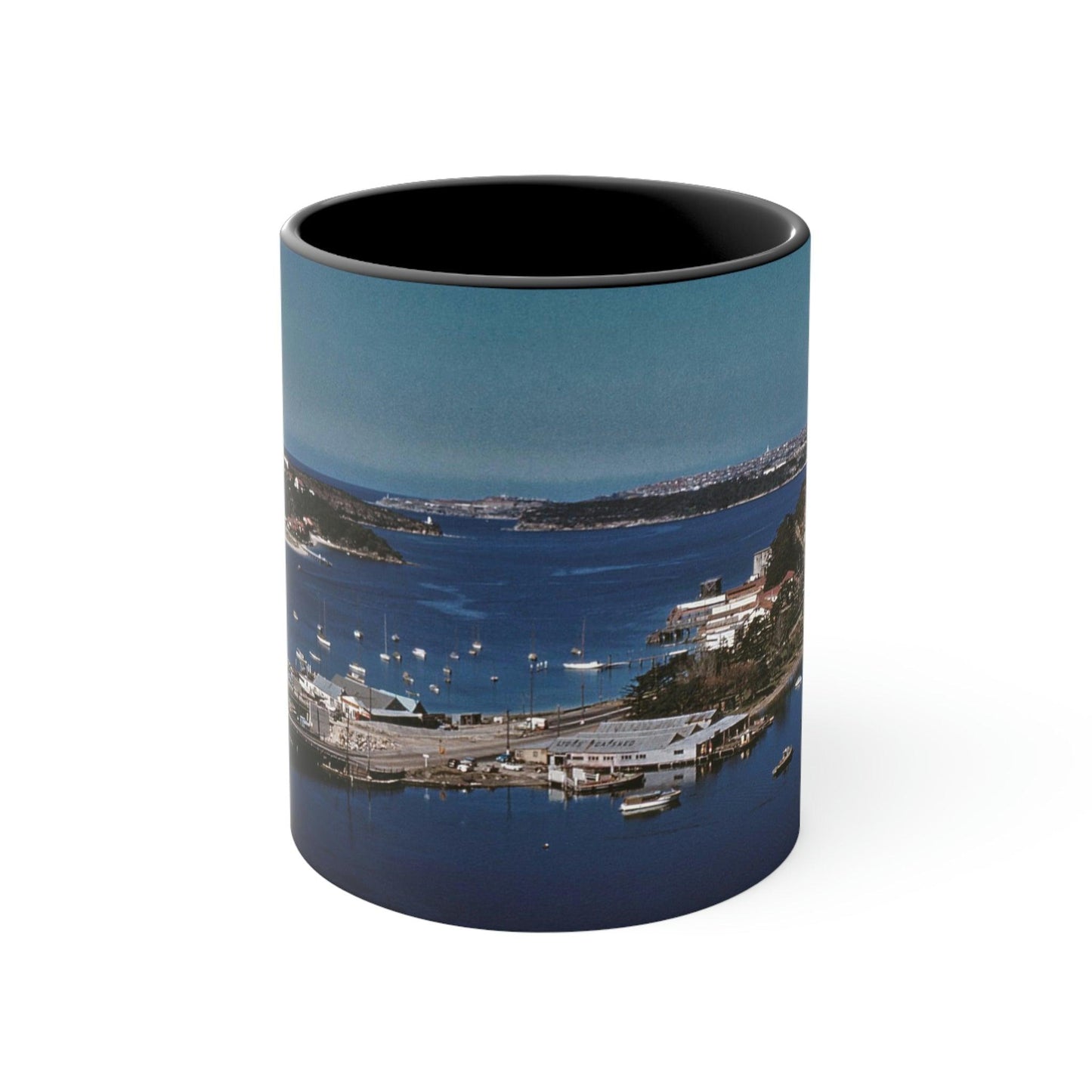 Colourful Accent Mug The Spit Bridge Panorama 1958 - Lost Manly Shop