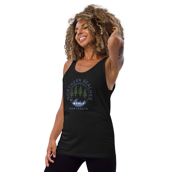 Cotton Tank Top with Northern Beaches logo design - Lost Manly Shop