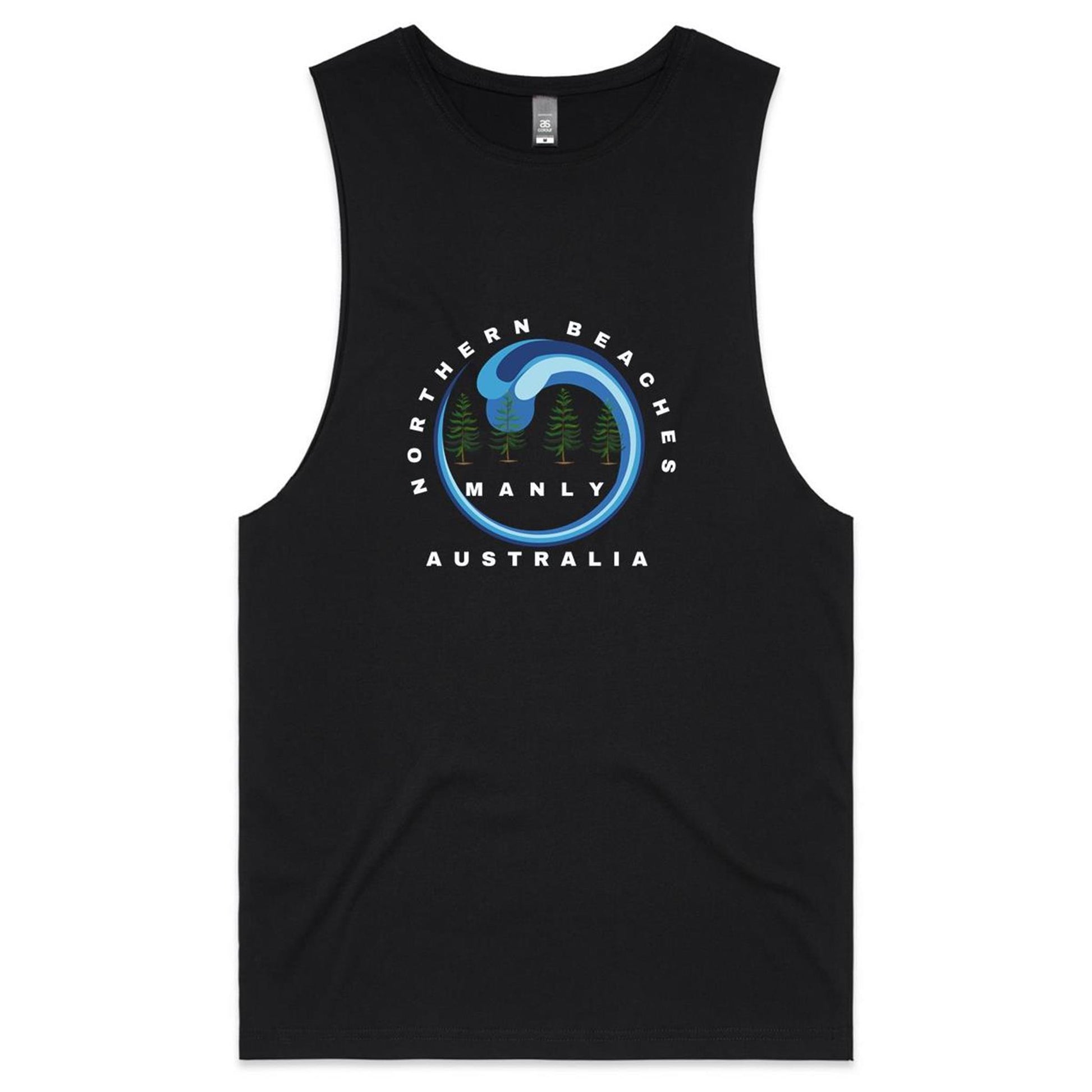 Classic Cotton Tank Northern Beaches logo design - Lost Manly Shop