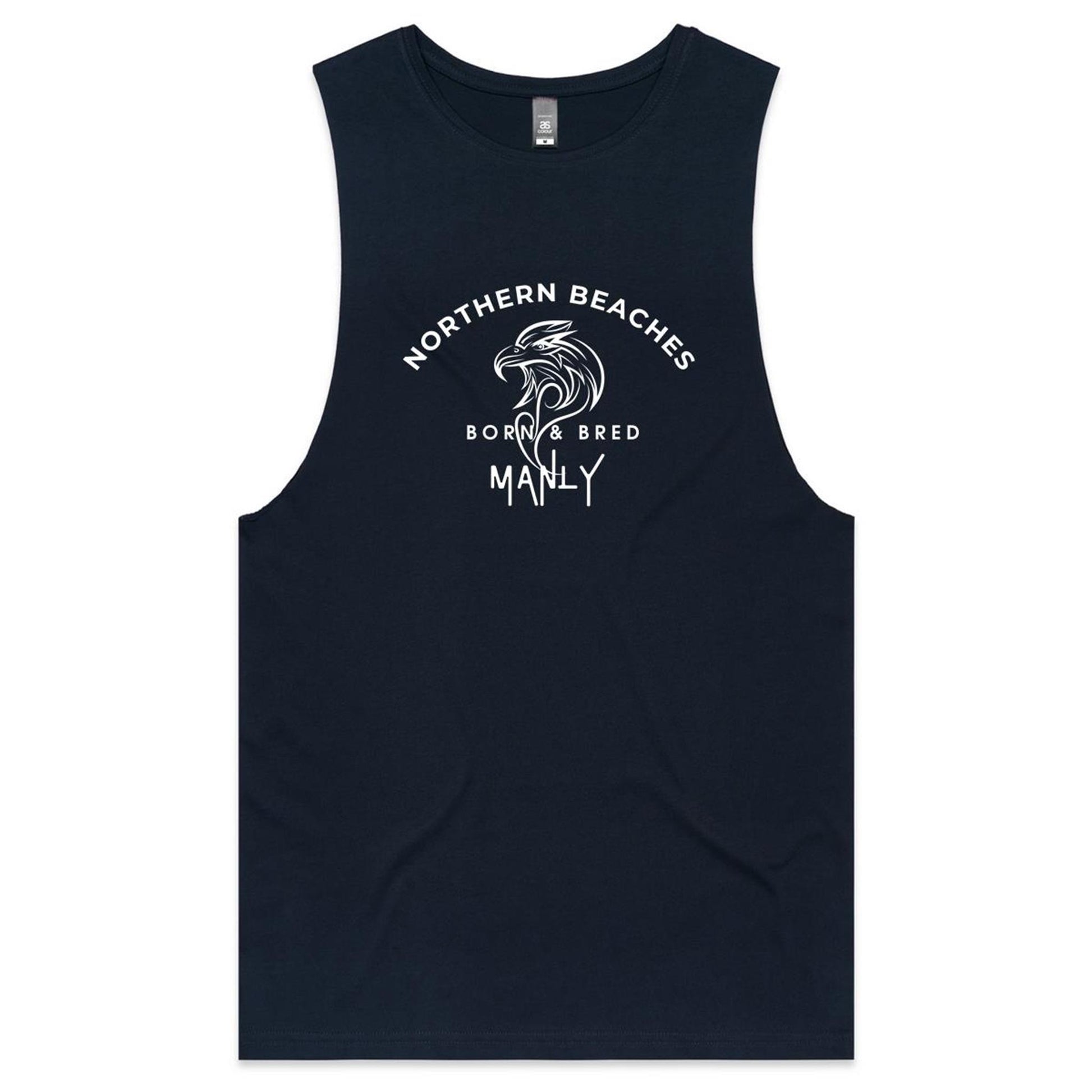 Classic cotton Tank Northern Beaches logo design - Lost Manly Shop