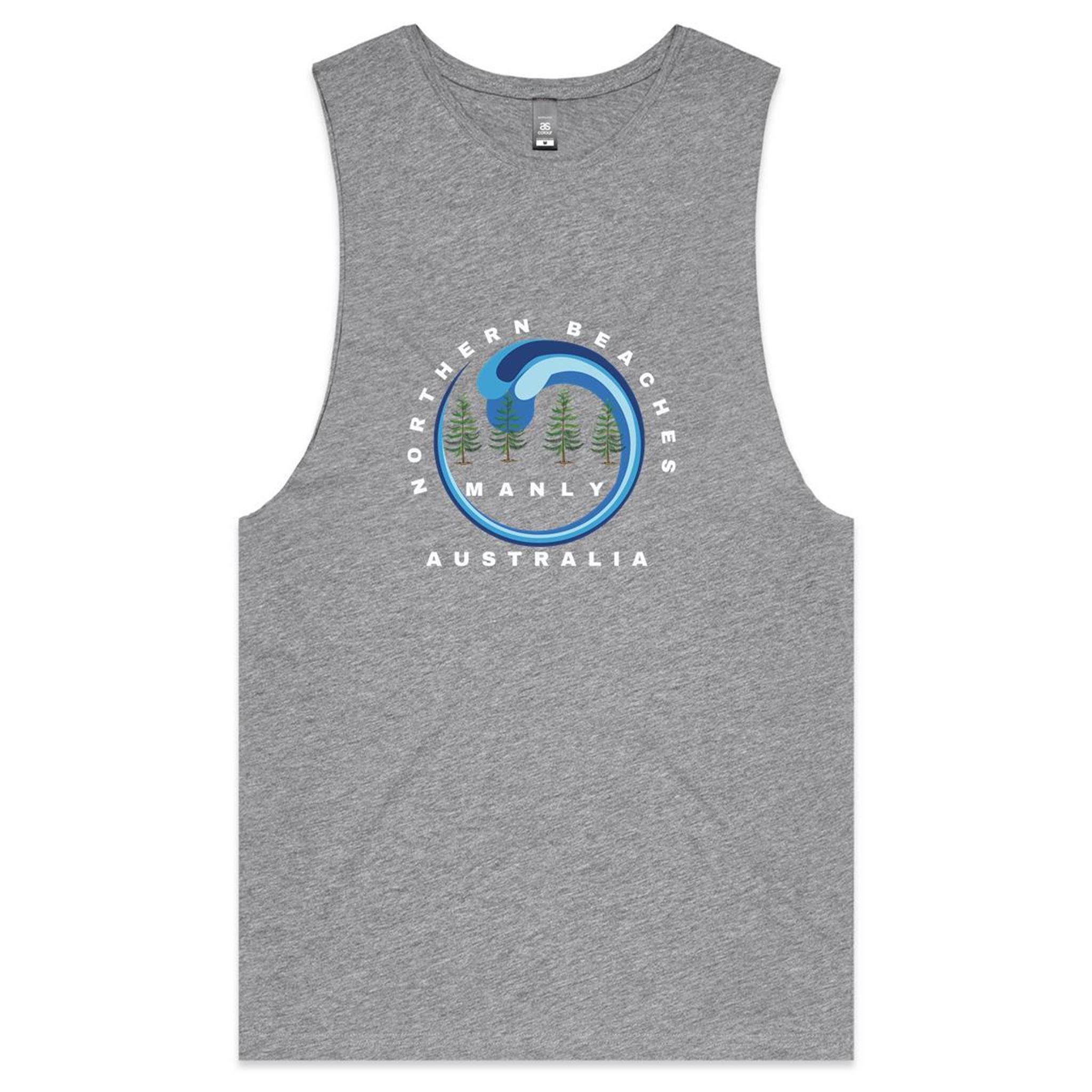 Classic Cotton Tank Northern Beaches logo design - Lost Manly Shop
