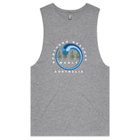 Classic Cotton Tank Northern Beaches logo design - Lost Manly Shop