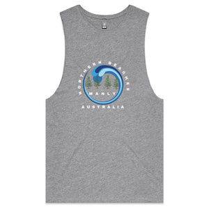 Classic Cotton Tank Northern Beaches logo design - Lost Manly Shop