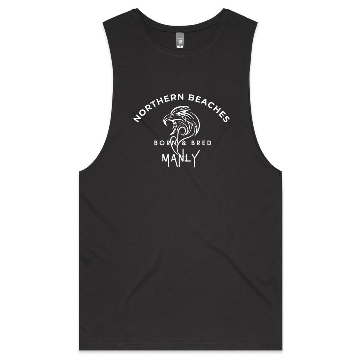 Classic cotton Tank Northern Beaches logo design - Lost Manly Shop