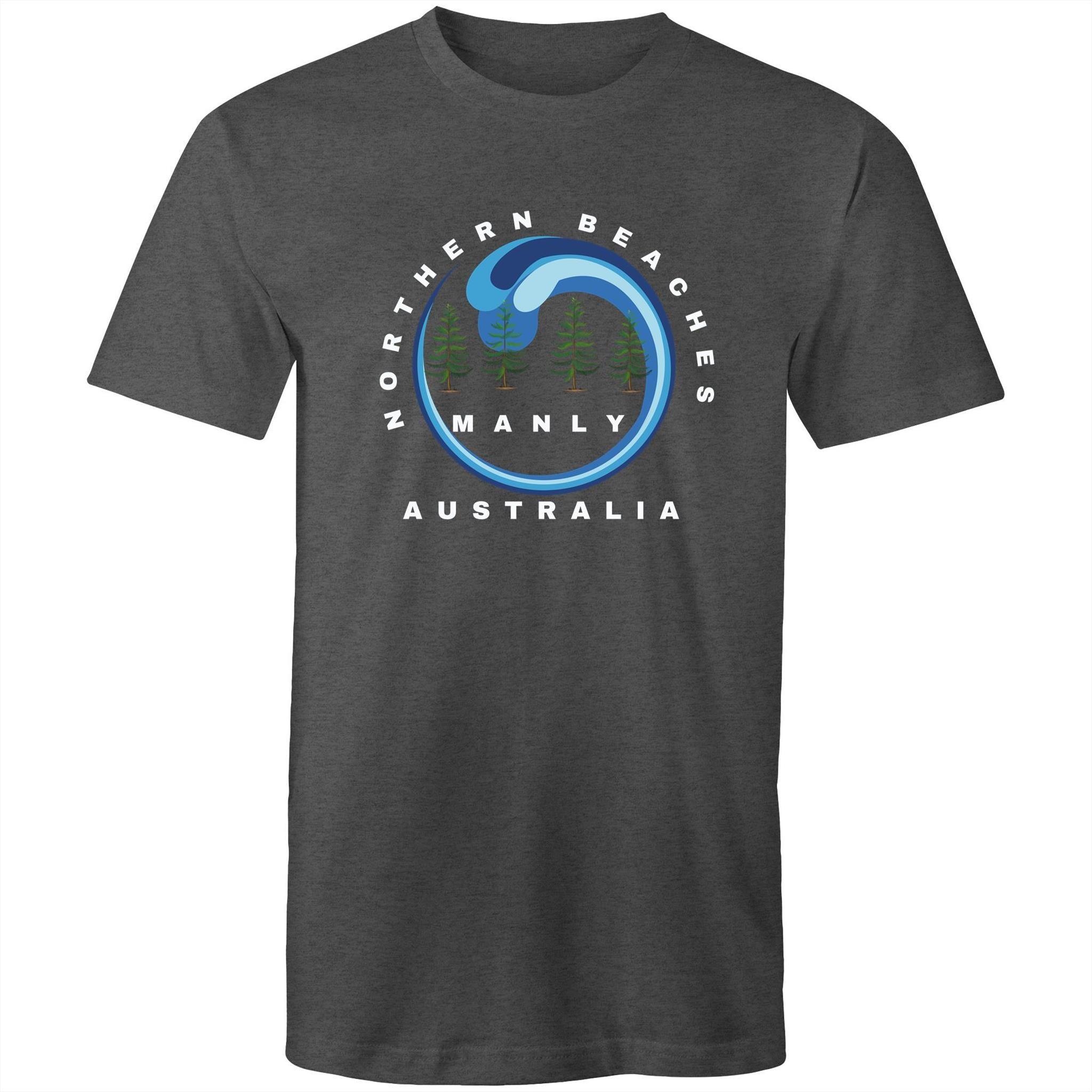 Mens soft cotton T-Shirt Northern Beaches logo in sizes up to 5XL - Lost Manly Shop