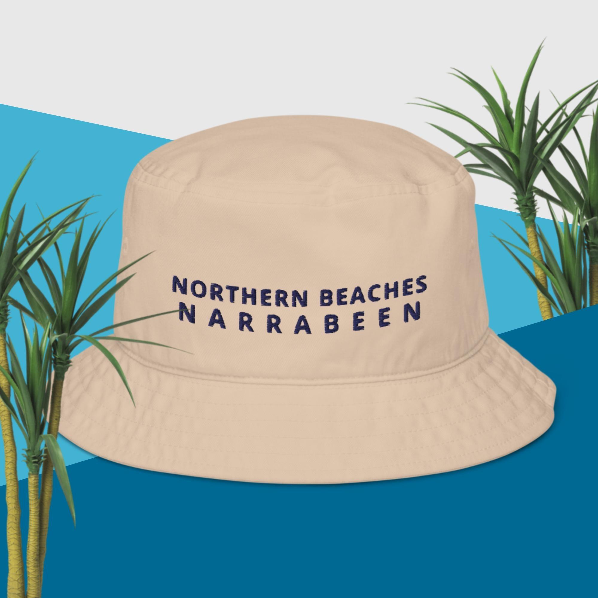 Customised embroidered logo Organic bucket hat - Lost Manly Shop