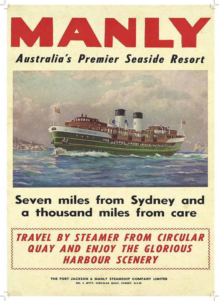 Customised Vintage Poster Prints - Lost Manly Shop
