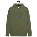 Unisex kangaroo pocket hoodie with logo front and back label - Lost Manly Shop