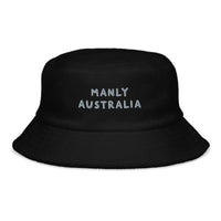 Personalised logo printed unstructured terry cloth bucket hat - Lost Manly Shop