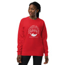 Unisex raglan sweatshirt with logo in 3 places front sleeve back lable - Lost Manly Shop