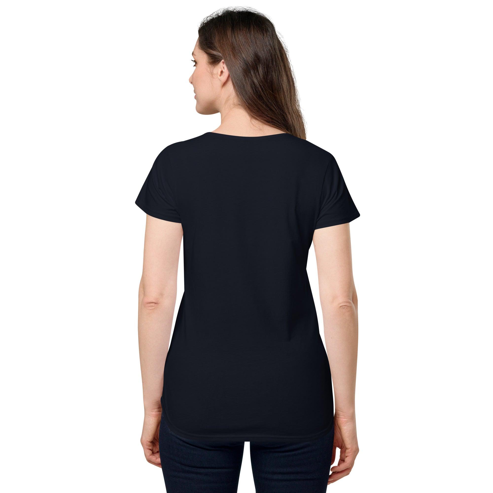 Women’s round neck tee with logo in 2 places - Lost Manly Shop