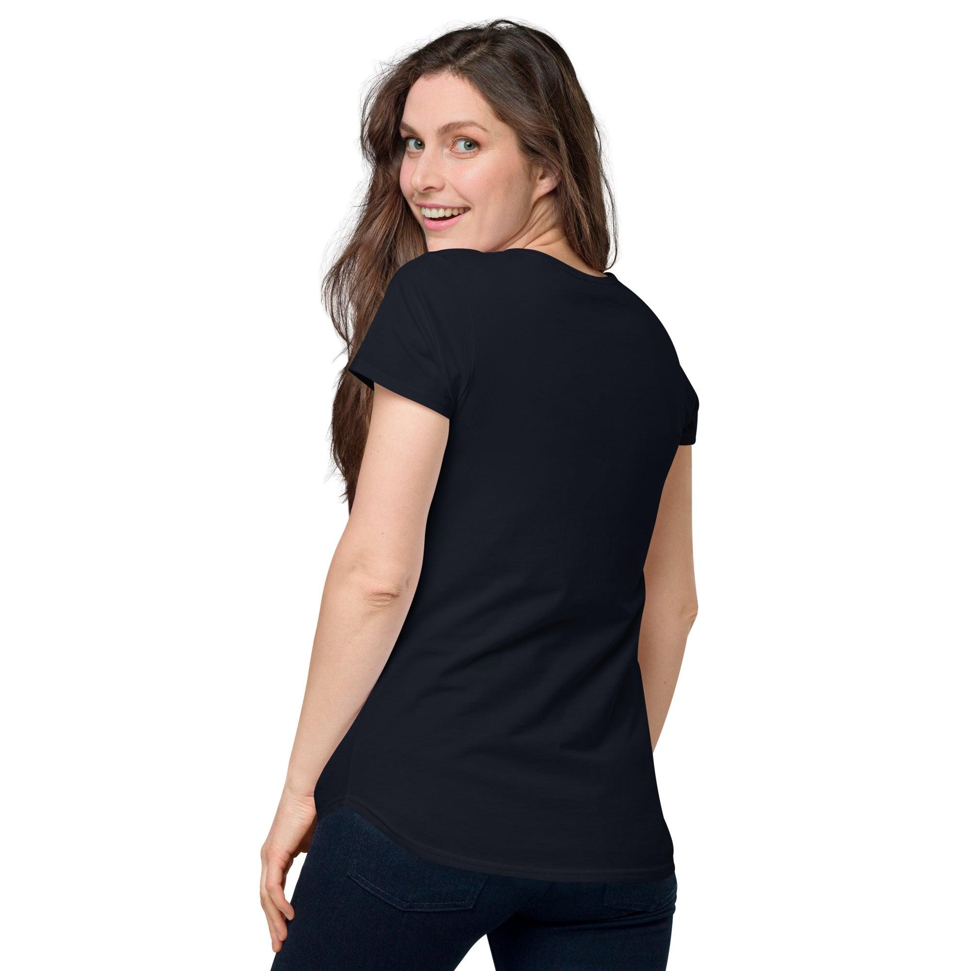 Women’s round neck tee with logo in 2 places - Lost Manly Shop