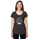 Women’s round neck tee with logo in 2 places - Lost Manly Shop