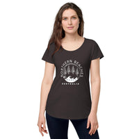 Women’s round neck tee with logo in 2 places - Lost Manly Shop