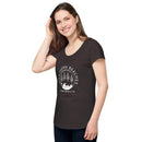 Women’s round neck tee with logo in 2 places - Lost Manly Shop