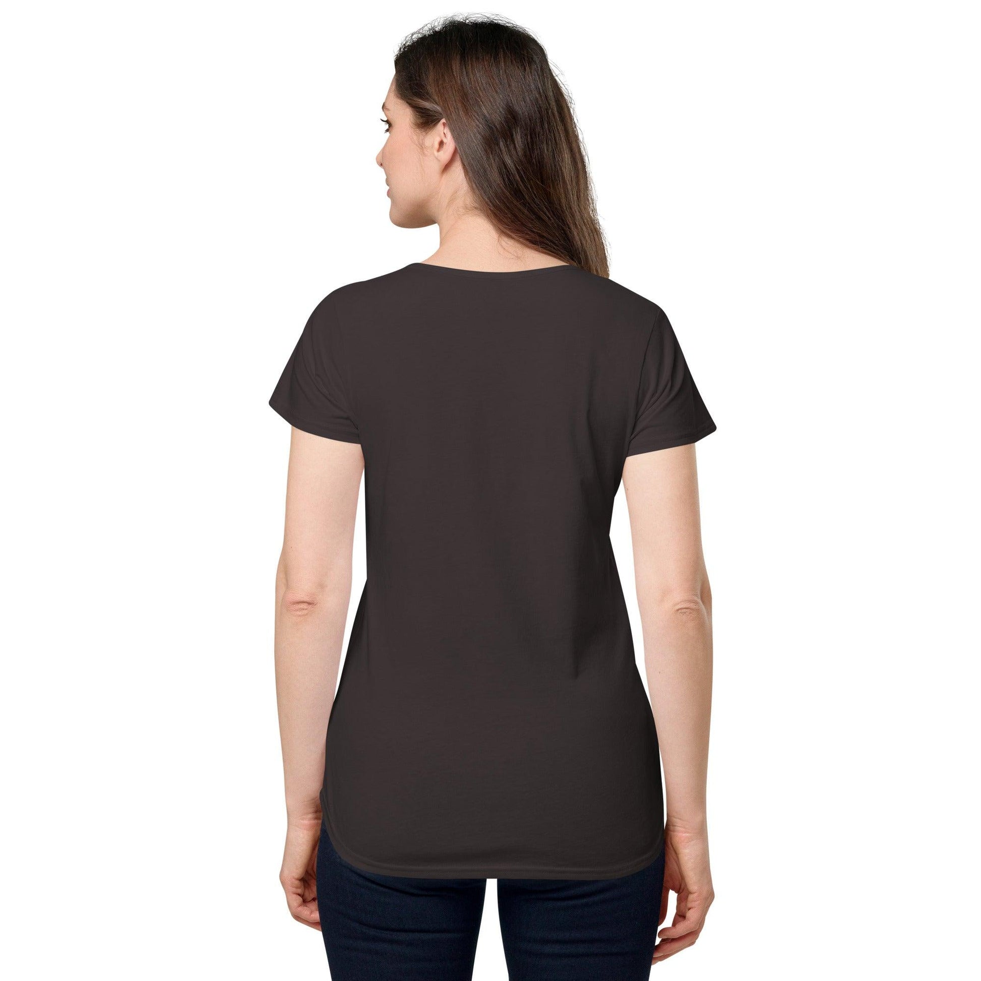 Women’s round neck tee with logo in 2 places - Lost Manly Shop