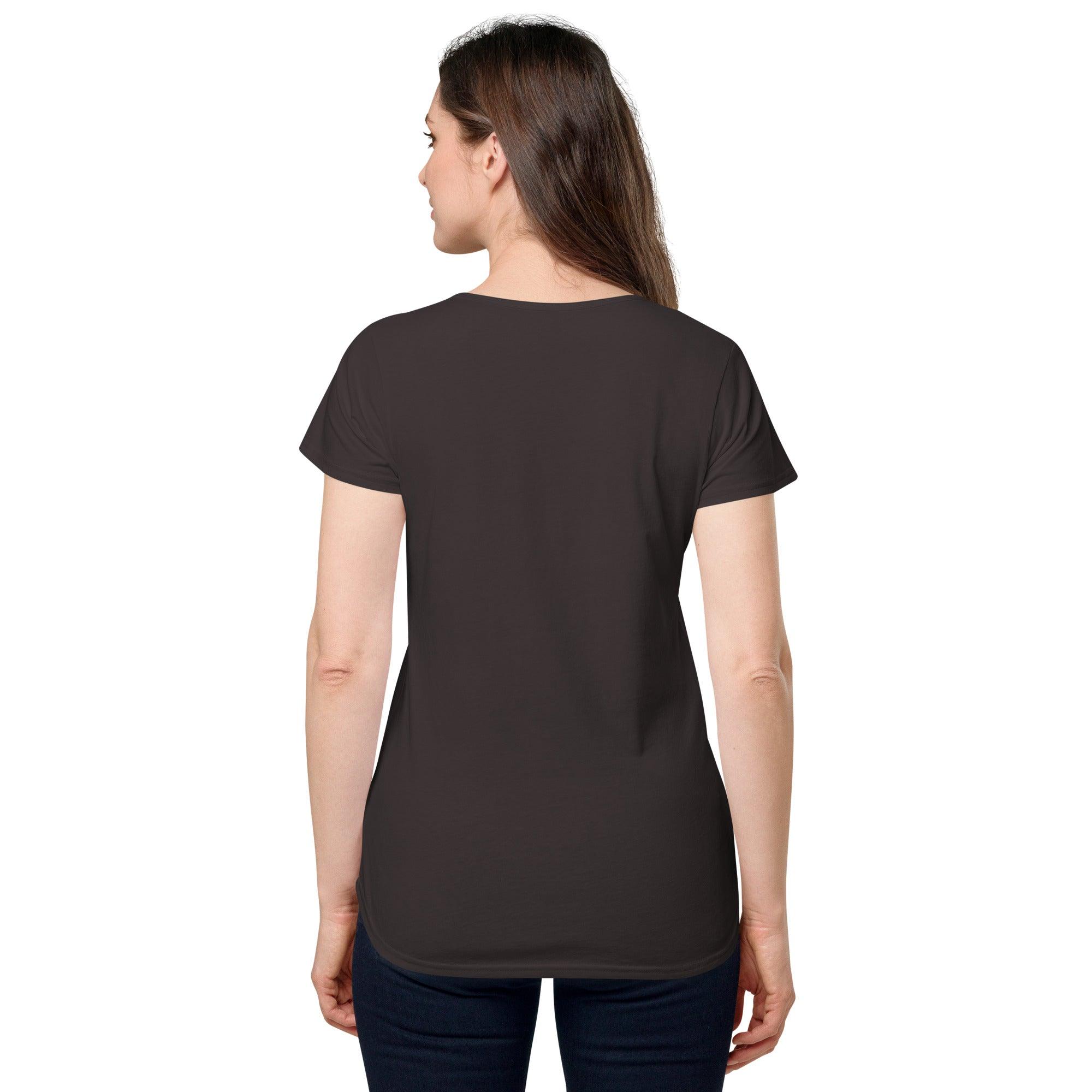 Women’s round neck tee with logo in 2 places - Lost Manly Shop