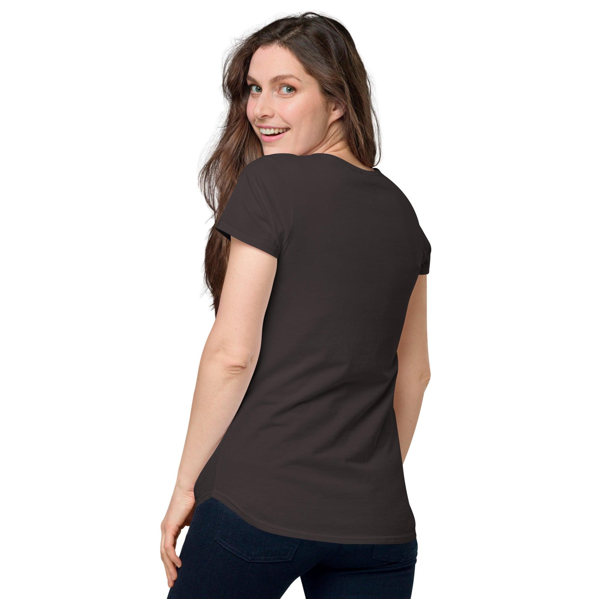 Women’s round neck tee with logo in 2 places - Lost Manly Shop