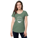Women’s round neck tee with logo in 2 places - Lost Manly Shop