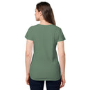 Women’s round neck tee with logo in 2 places - Lost Manly Shop