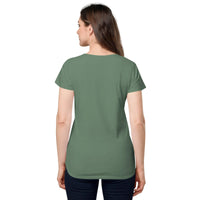 Women’s round neck tee with logo in 2 places - Lost Manly Shop