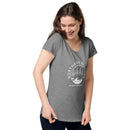 Women’s round neck tee with logo in 2 places - Lost Manly Shop
