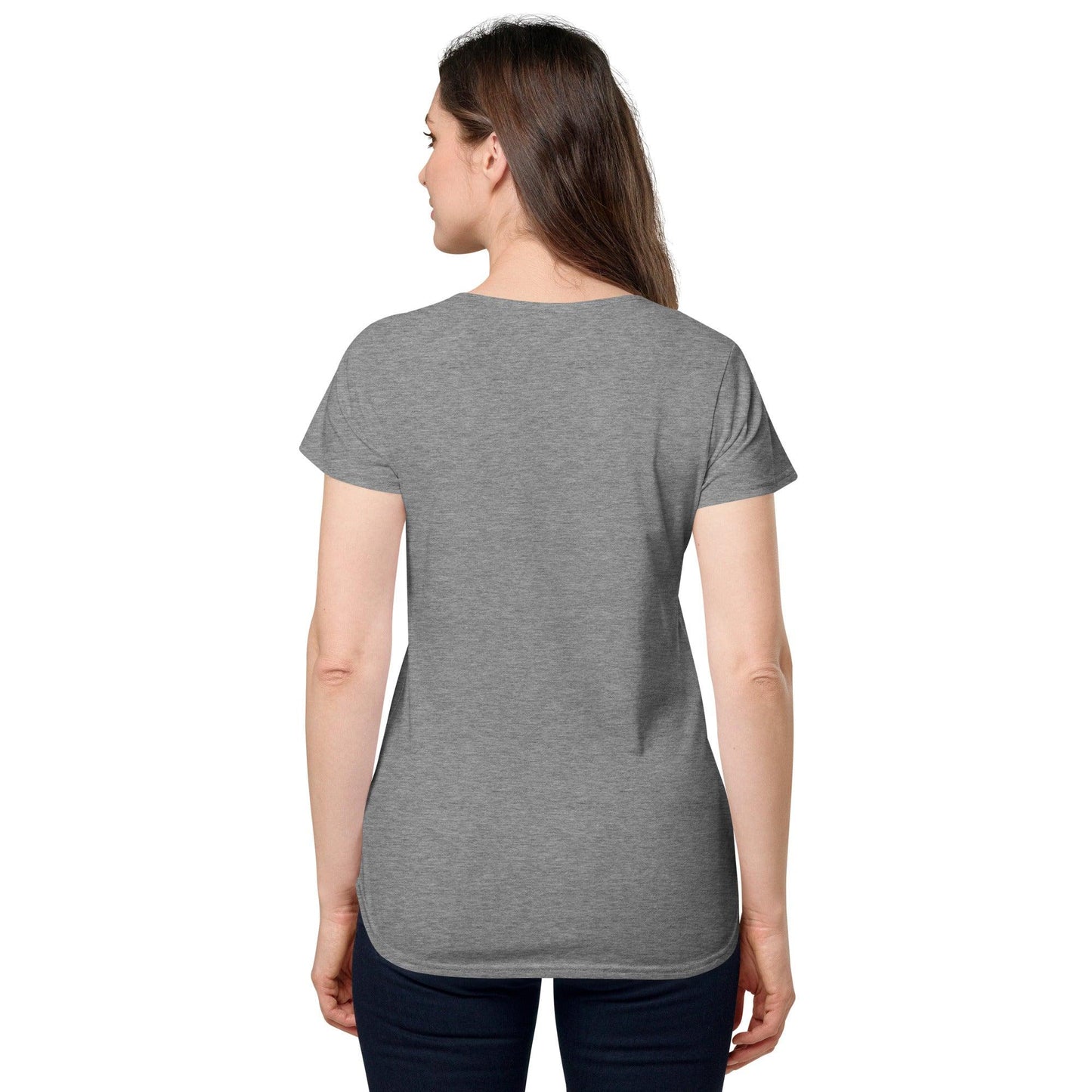 Women’s round neck tee with logo in 2 places - Lost Manly Shop